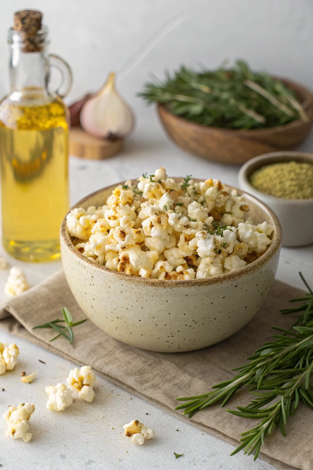 Homemade Gluten-Free Popcorn with Herbs