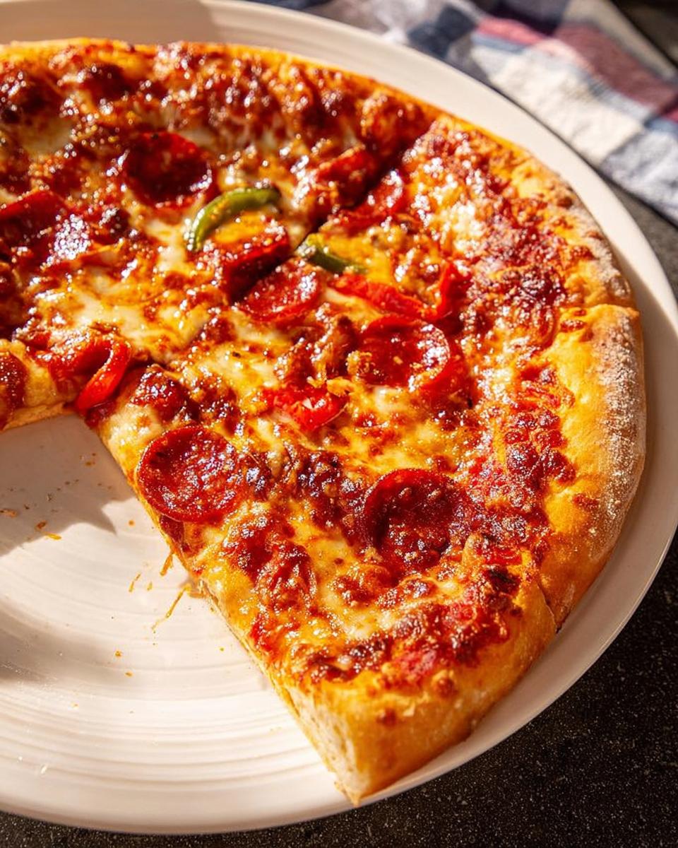 A delicious slice of pepperoni pizza with melted cheese and red sauce, perfect for Pizza Night Recipes.