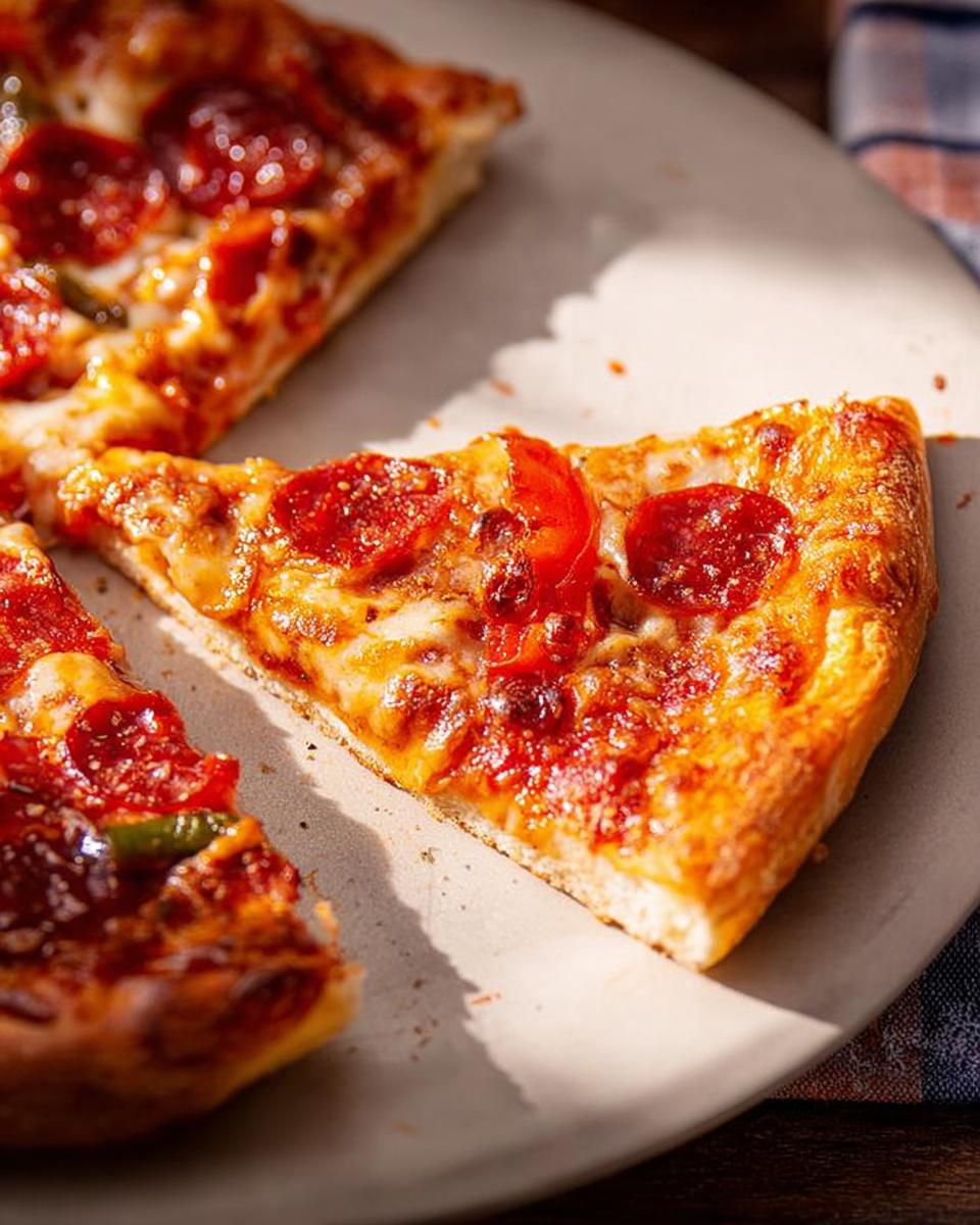 Close-up of delicious pepperoni pizza slices, perfect for Pizza Night Recipes and meal prep.
