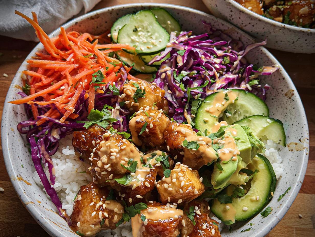 Amazing Bang Bang Chicken Bowl in 40 Minutes