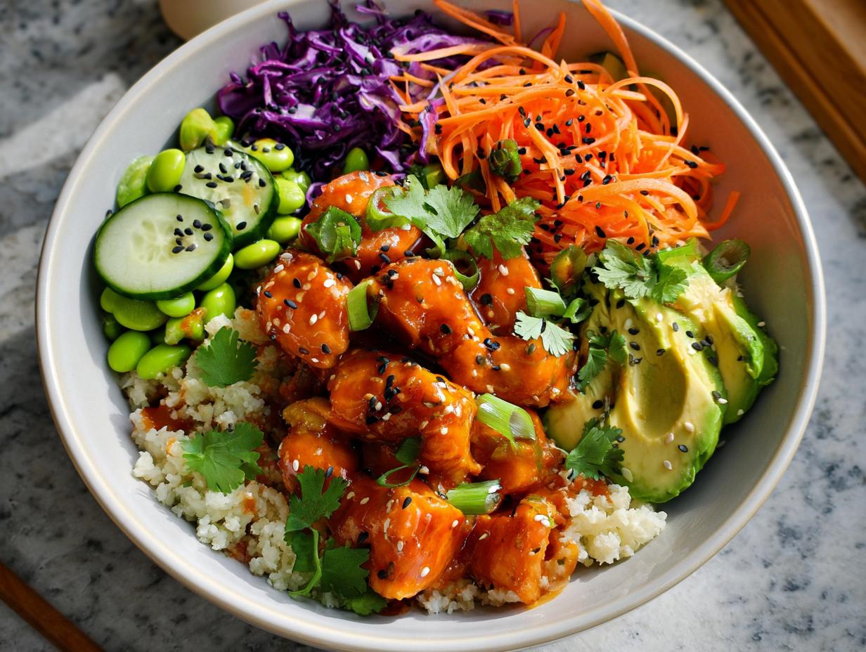 Amazing Bang Bang Salmon Bites Bowls in 1 Hour