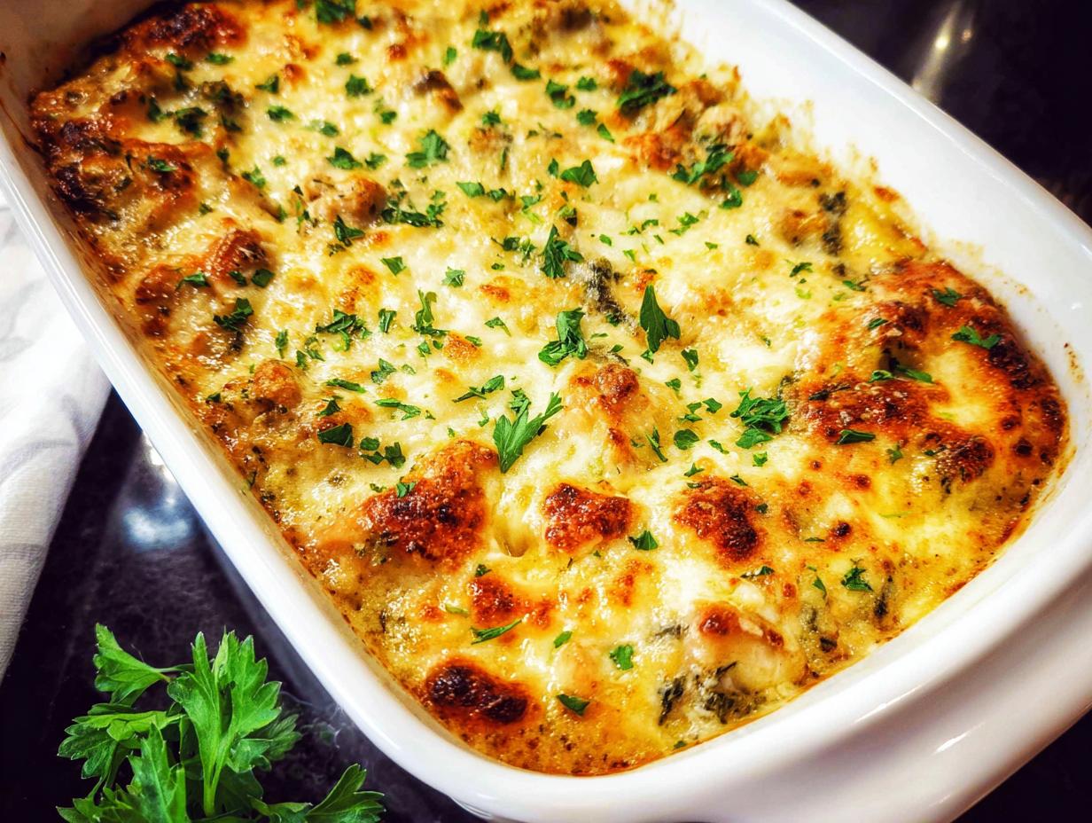 Amazing Creamy Low Carb Chicken Casserole
