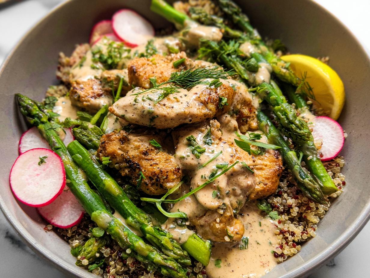 Amazing Healthy Lemon Garlic Chicken Meal Prep Bowls