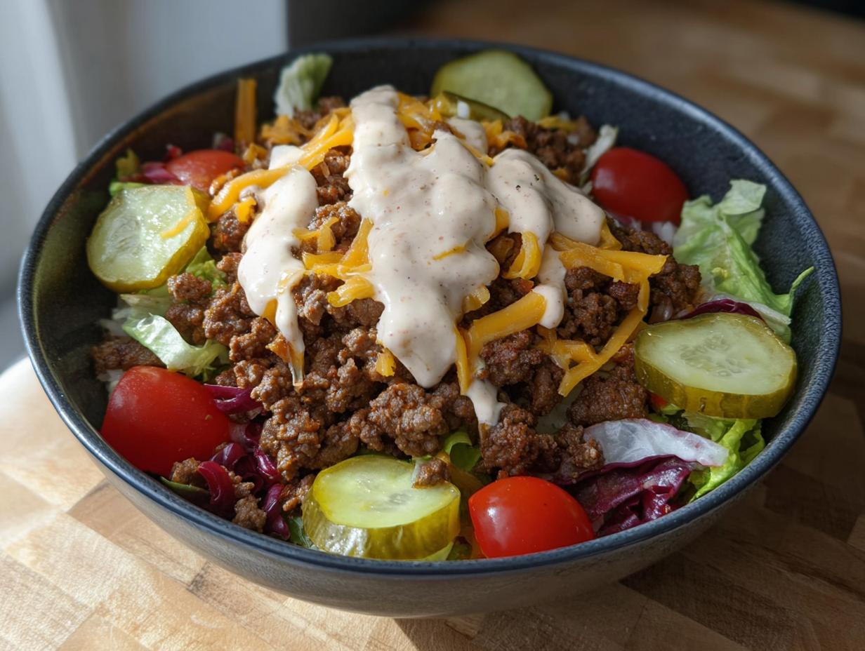 Amazing High-Protein Cheeseburger Bowls Recipe