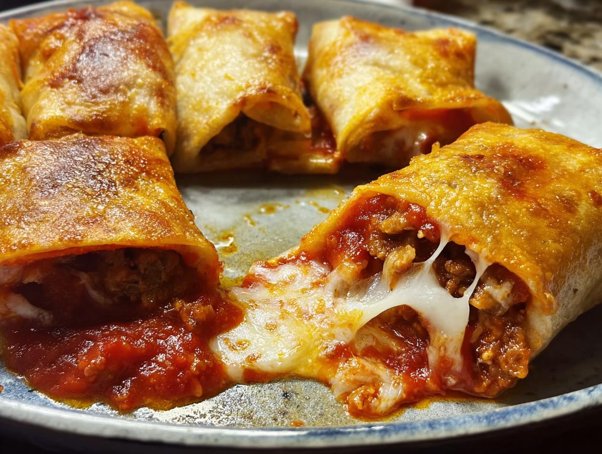 Amazing HIGH PROTEIN Pepperoni Pizza Rolls