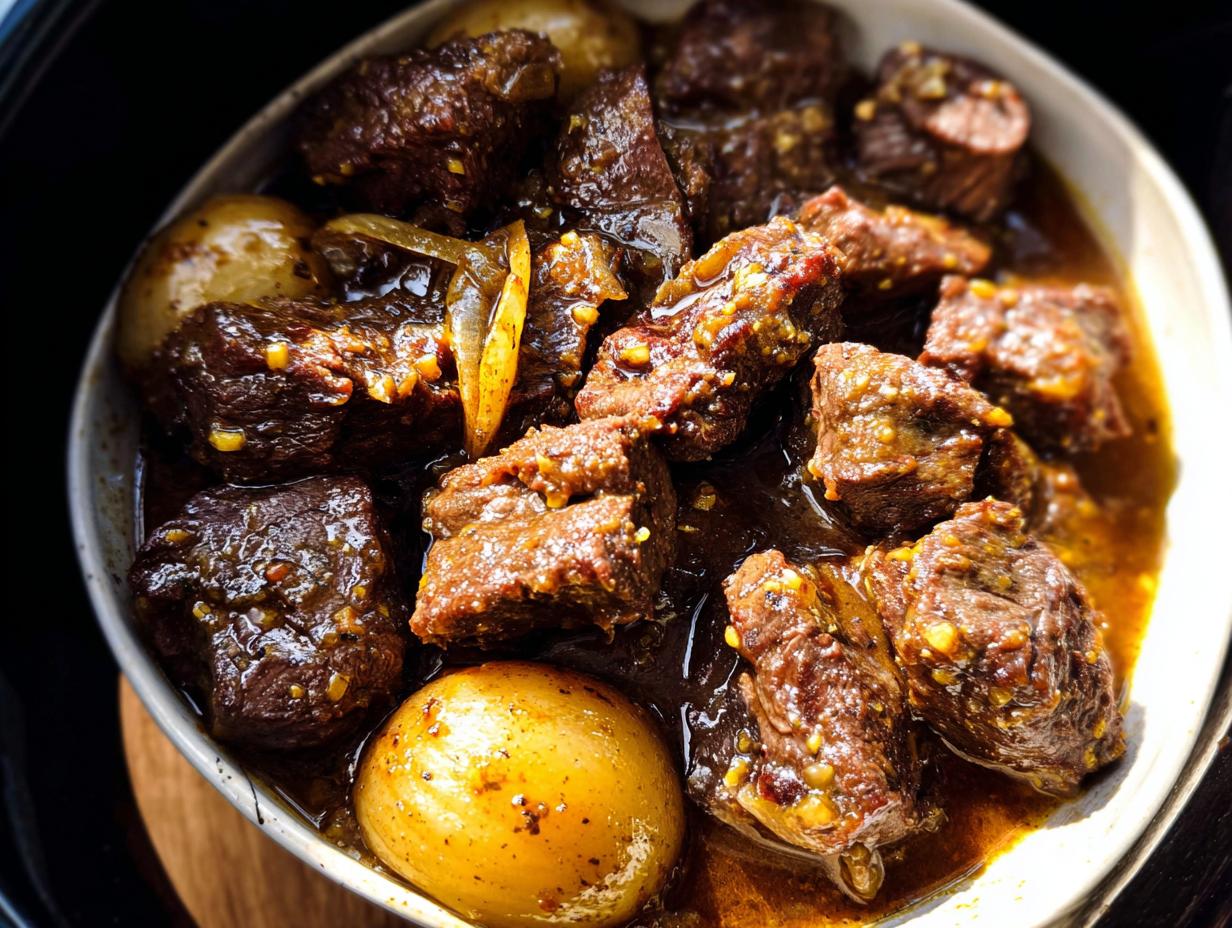 Amazing High Protein Slow Cooker Garlic Butter Beef Bites