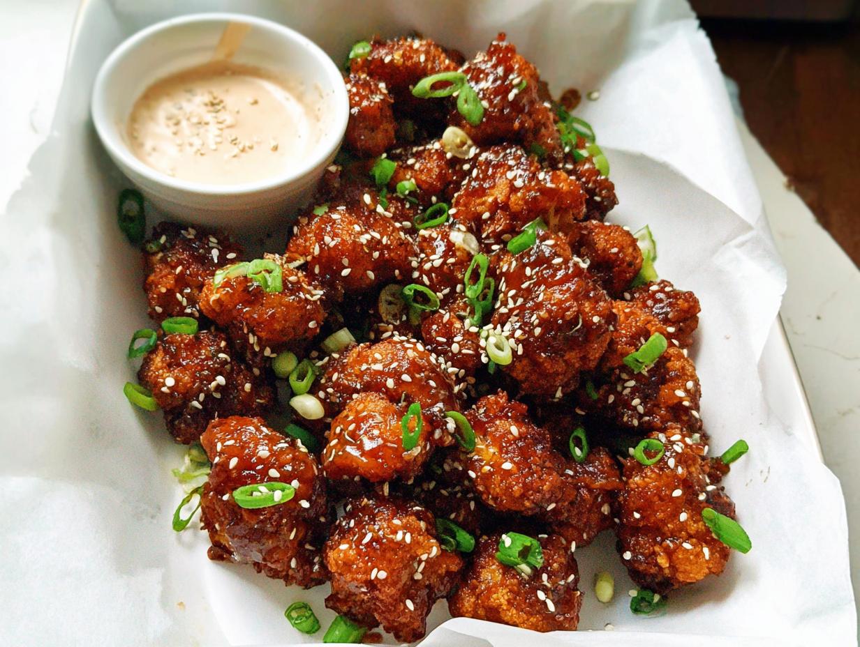 Irresistible Sticky Honey Garlic Cauliflower Recipe