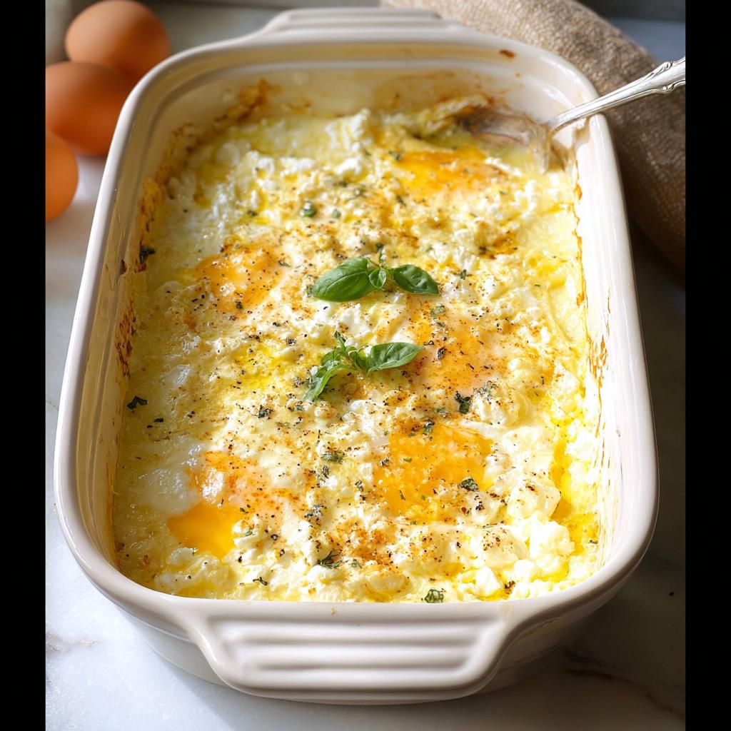 Baked Feta Eggs - Tasty