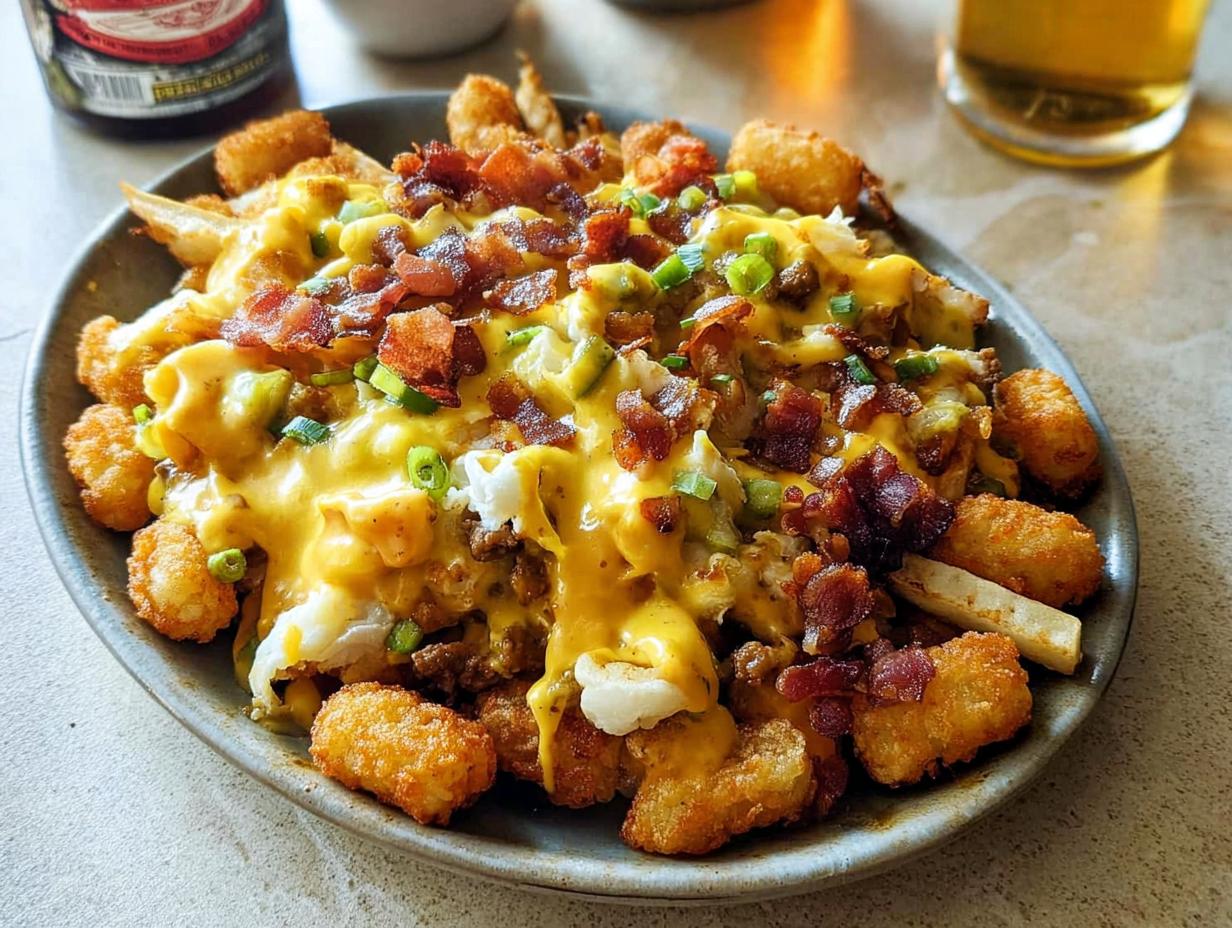 Amazing Breakfast Poutine with Hollandaise Sauce