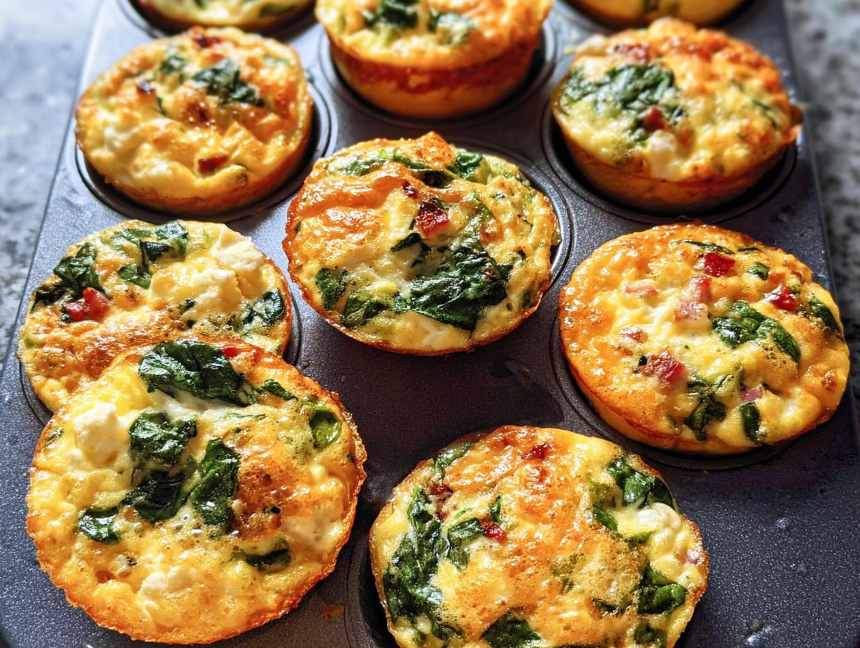 Amazing Cheesy Muffin Tin Cottage Cheese Egg Bites