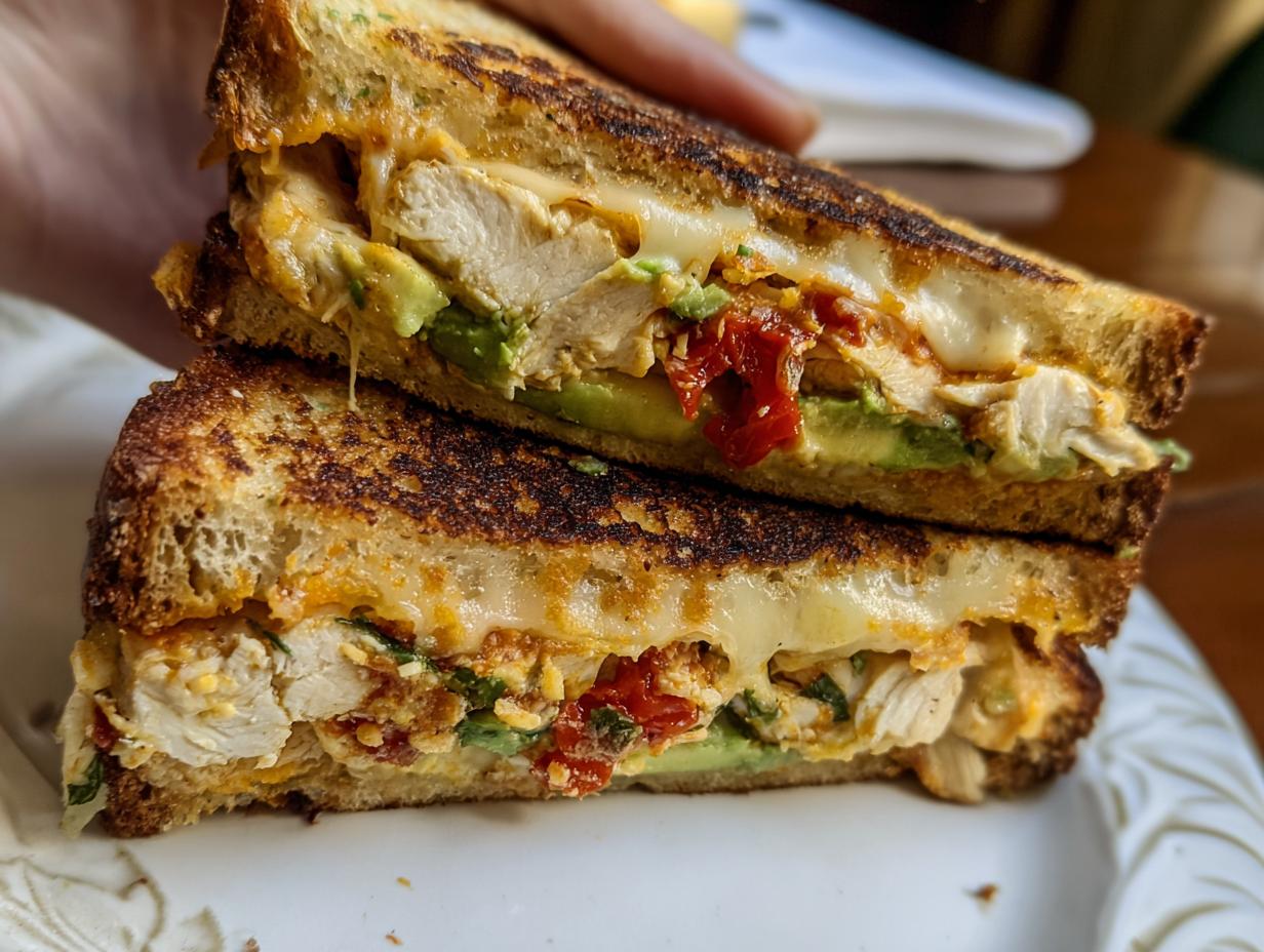 Amazing CHICKEN AVOCADO MELT SANDWICH in 20 Mins
