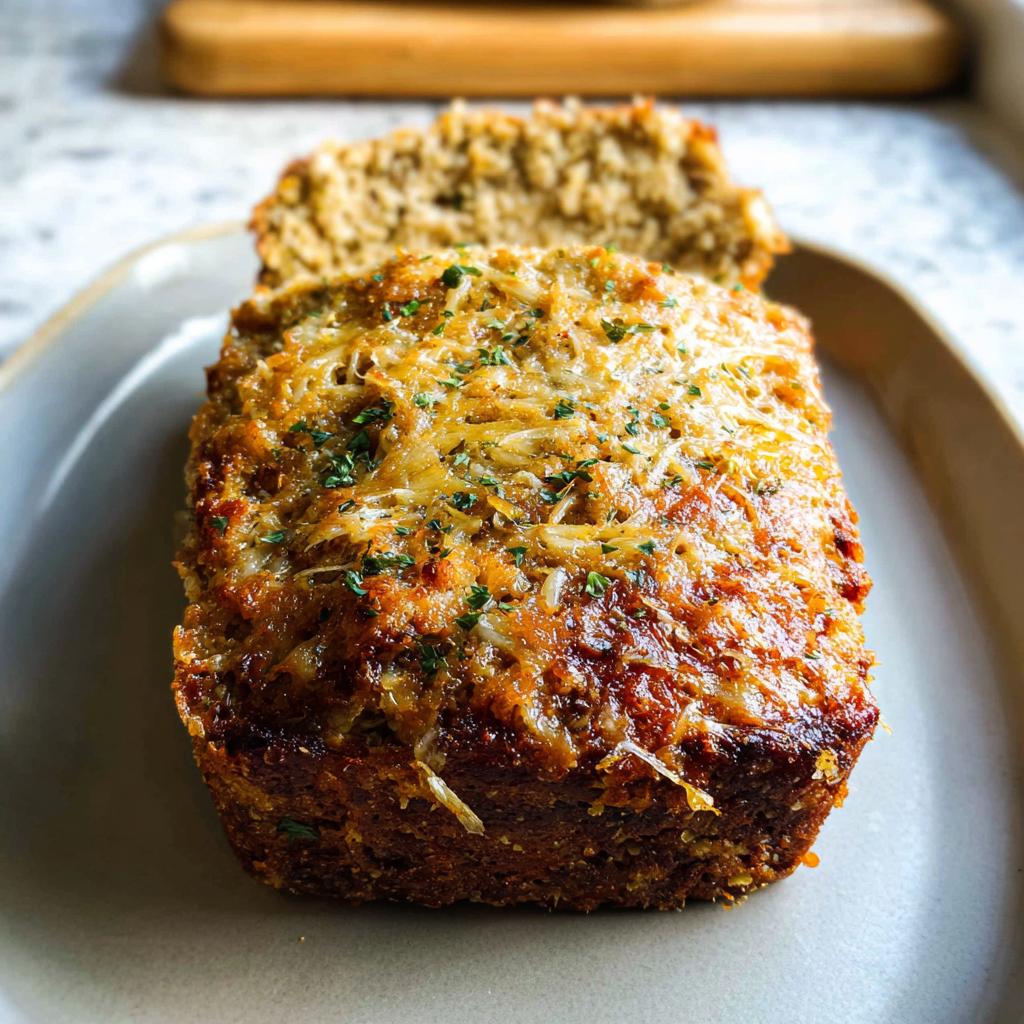 Close-up of a delicious Chicken Avocado Ranch Burrito, topped with melted cheese and herbs.