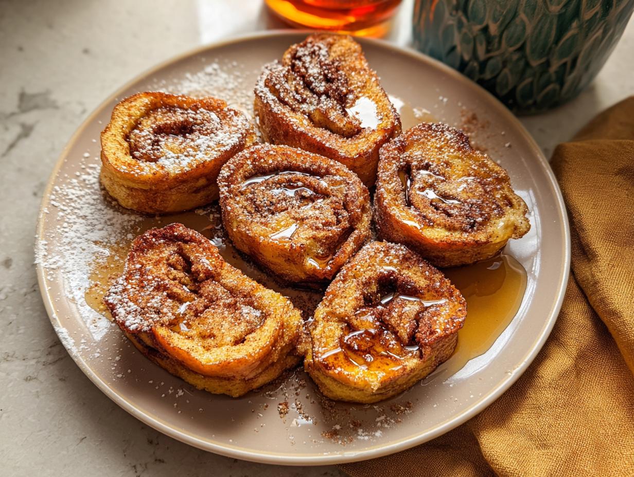 Amazing These Cinnamon Roll French Toast Bites
