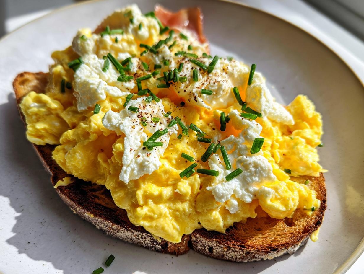 Creamy Ricotta Egg Toast: 1 Luscious Breakfast