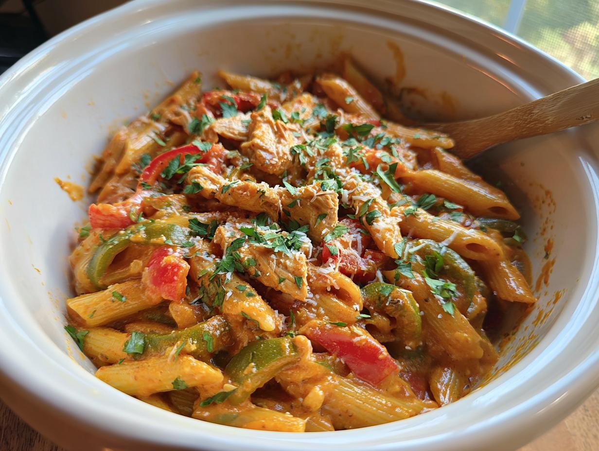 Crock Pot Creamy Cajun Chicken Pasta: 1 Amazing Meal
