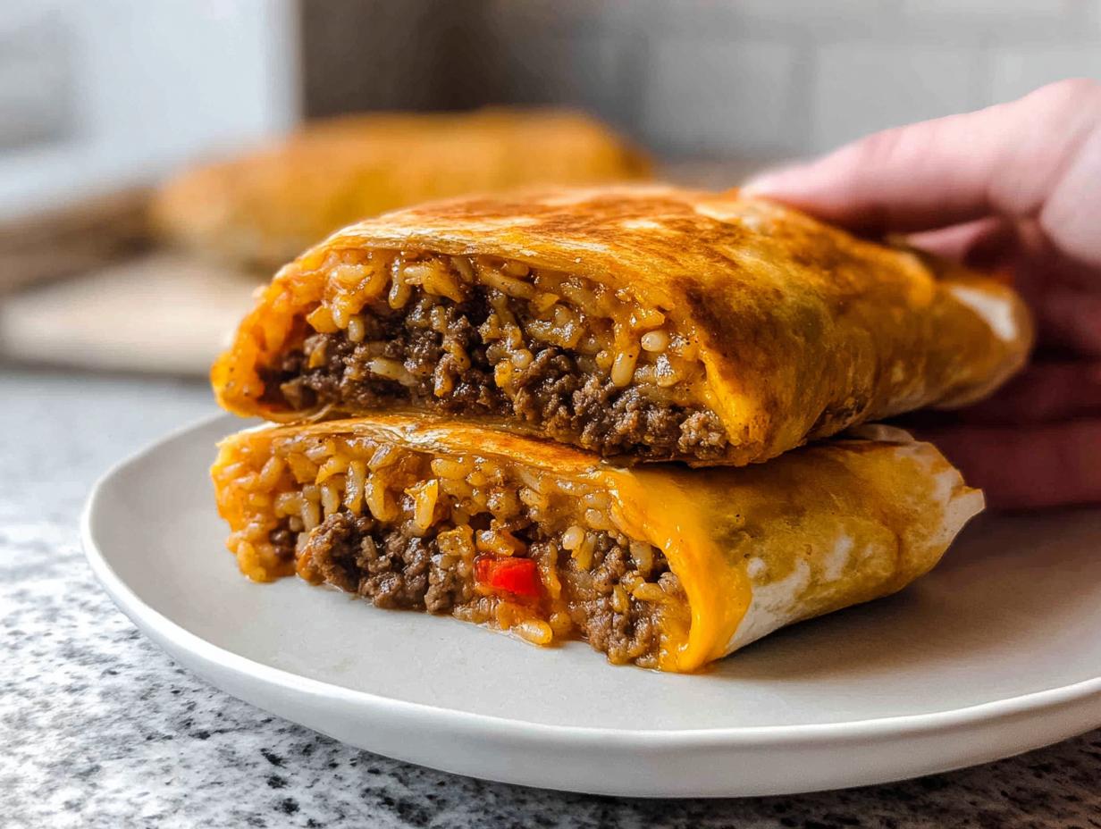 Amazing 1-Step Grilled Cheese Burrito Copycat Recipe