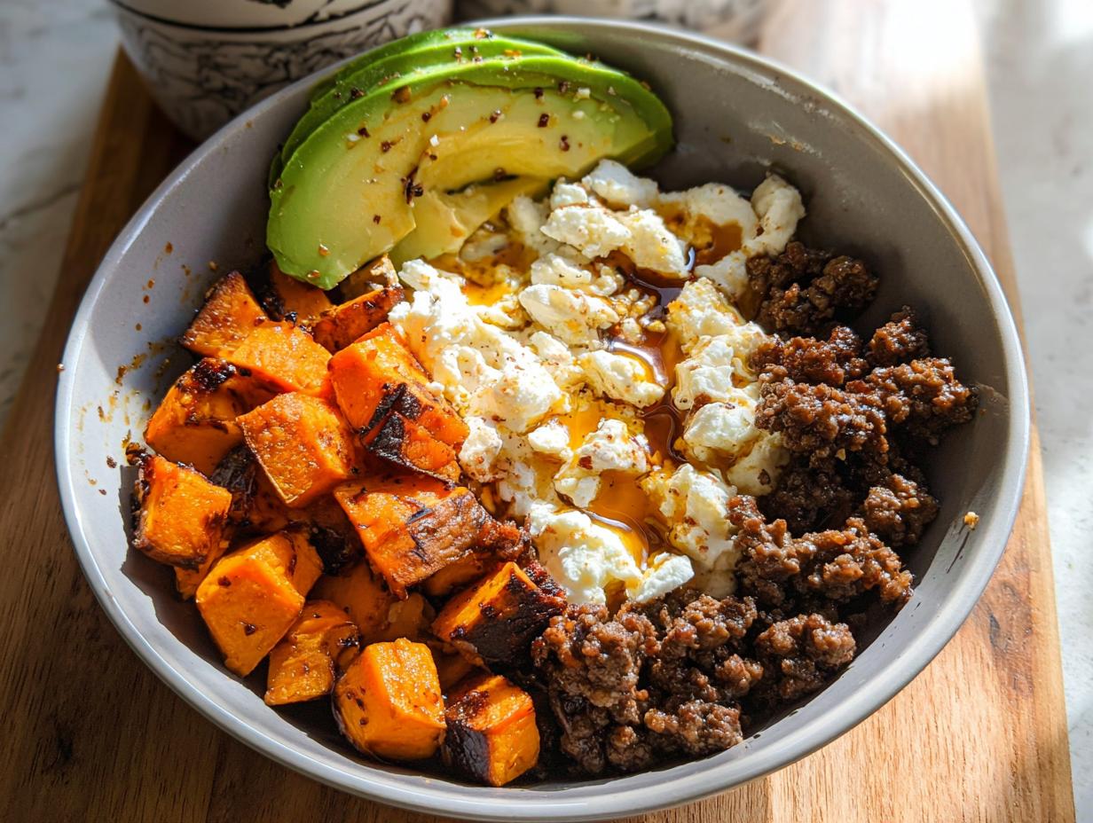35-Min Ground Beef Hot Honey Bowl