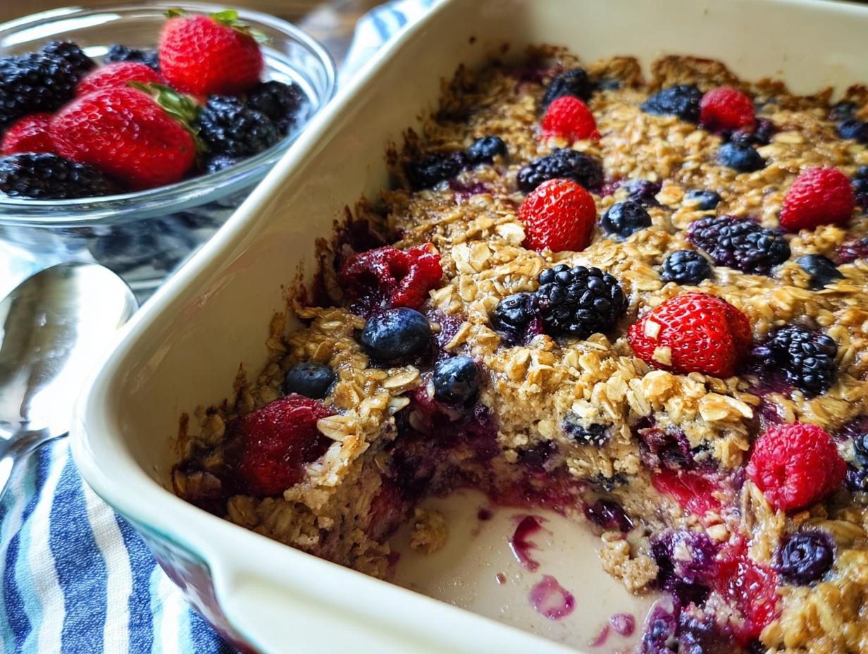 Amazing High Protein Triple Berry Bake 20 Min