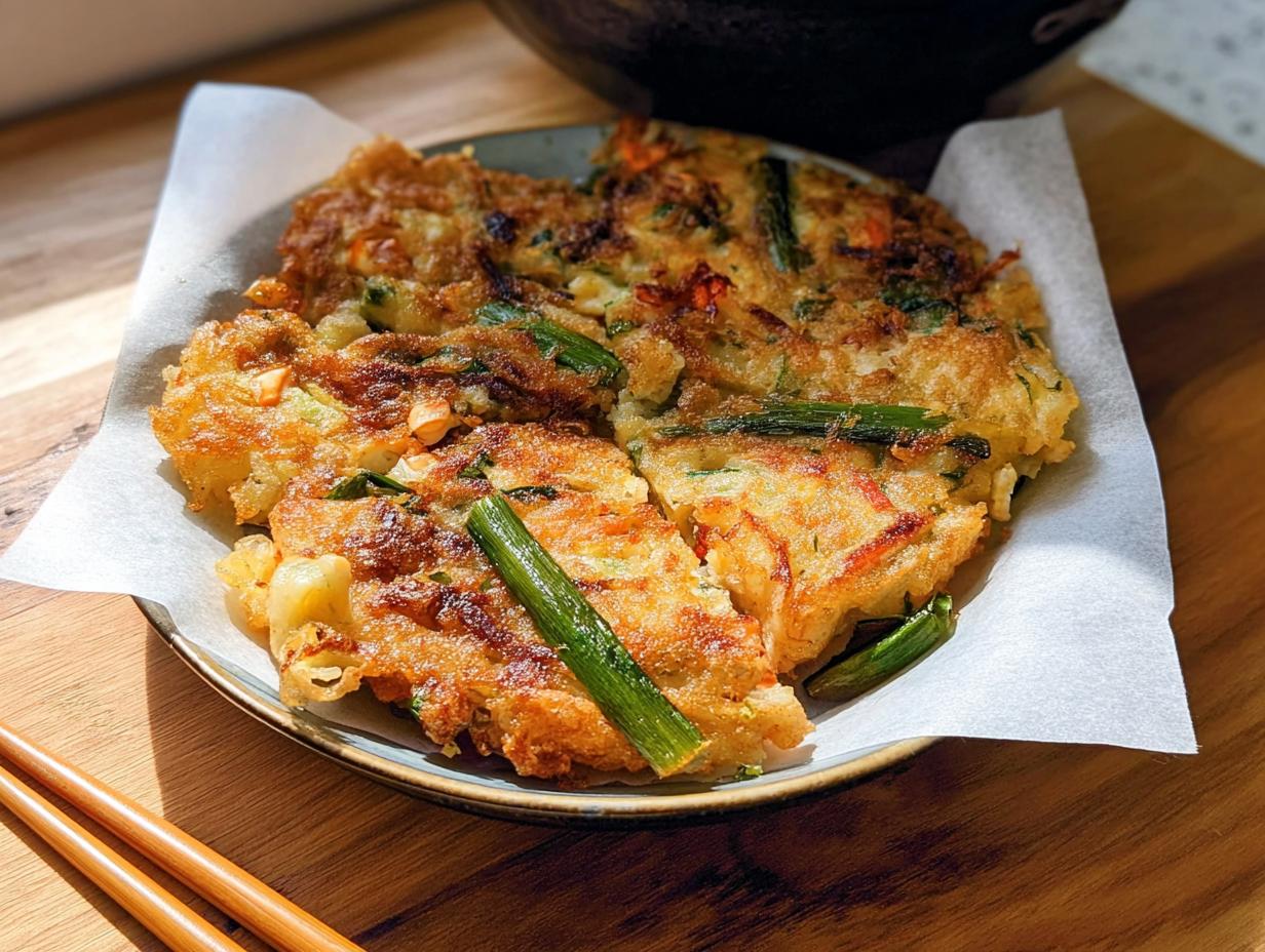 Amazing Korean Pancakes (Pajeon) in 30 Mins