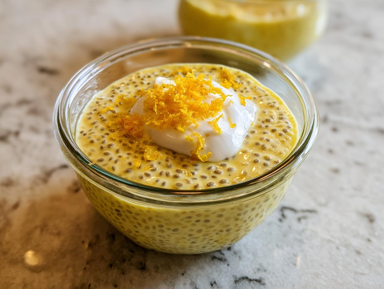 Amazing Lemon Cream Chia Pudding Recipe