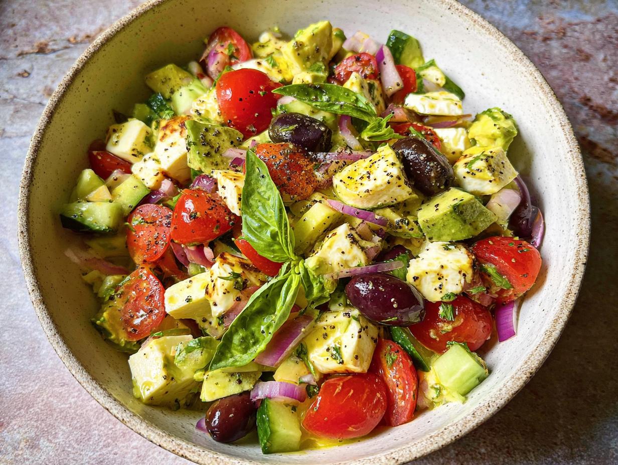 Simple & Zesty Mediterranean Avocado Egg Salad (20 Min)