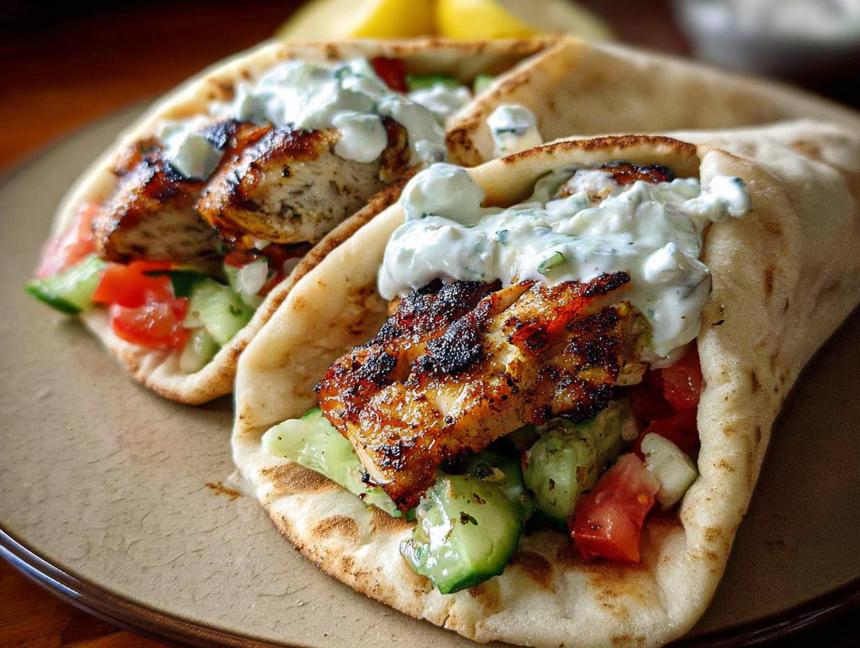 Amazing Mediterranean Chicken Gyros 10/10