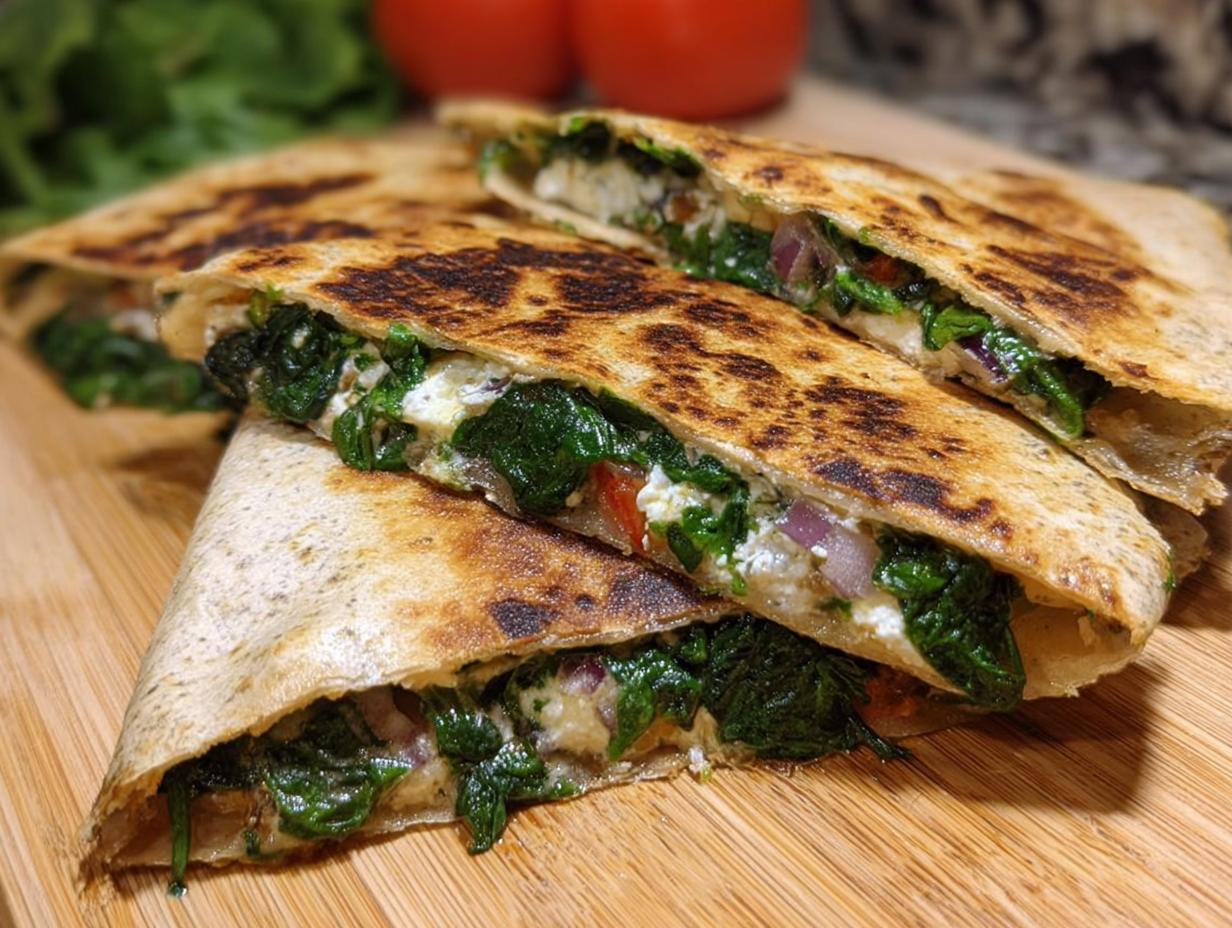 Amazing Mediterranean Quesadillas: 30 Min Meal