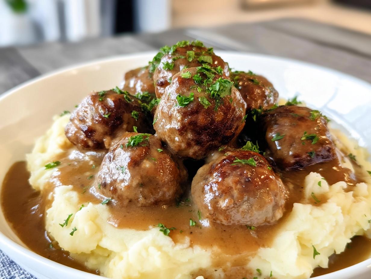 Amazing Salisbury Steak Meatballs 1