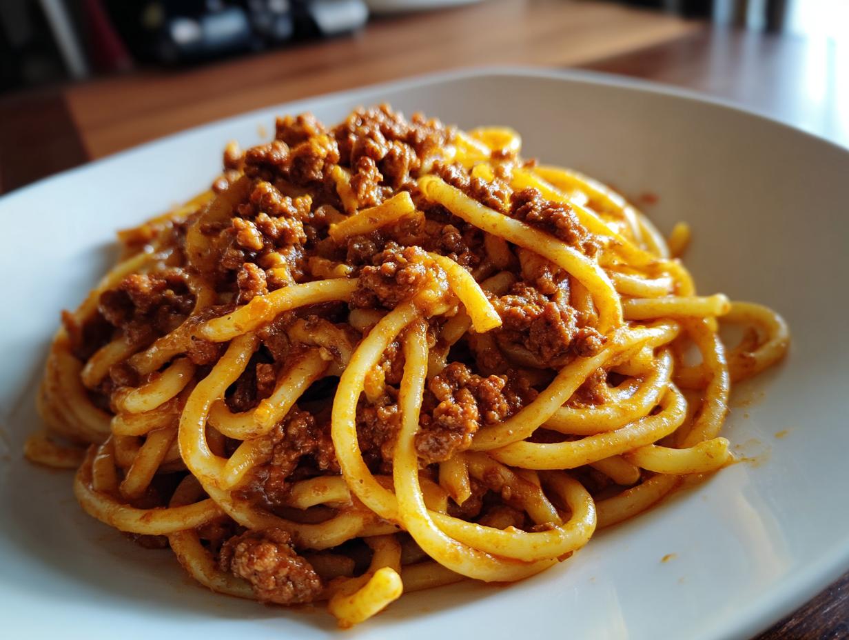 Amazing Creamy High Protein Beef Pasta