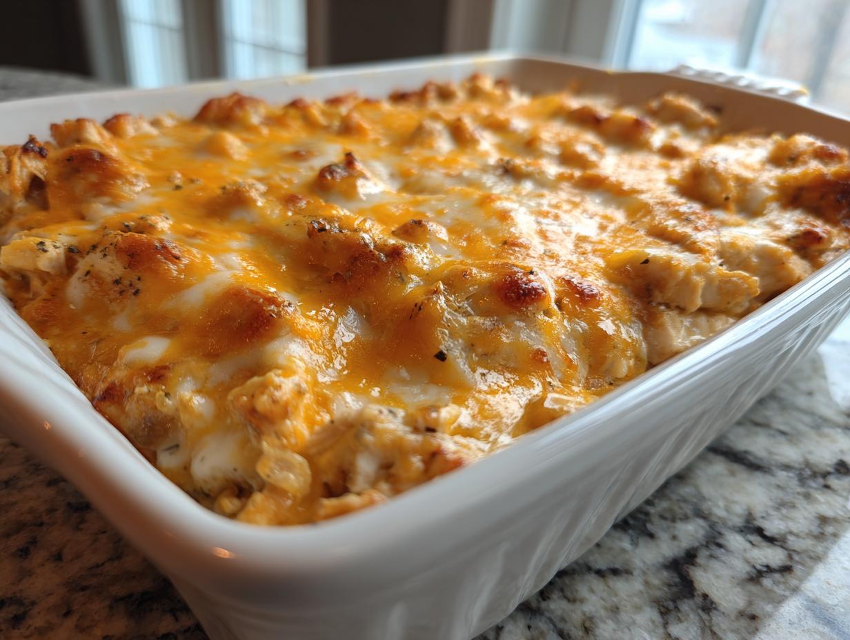 Amazing Creamy Low Carb Chicken Casserole in 30 mins