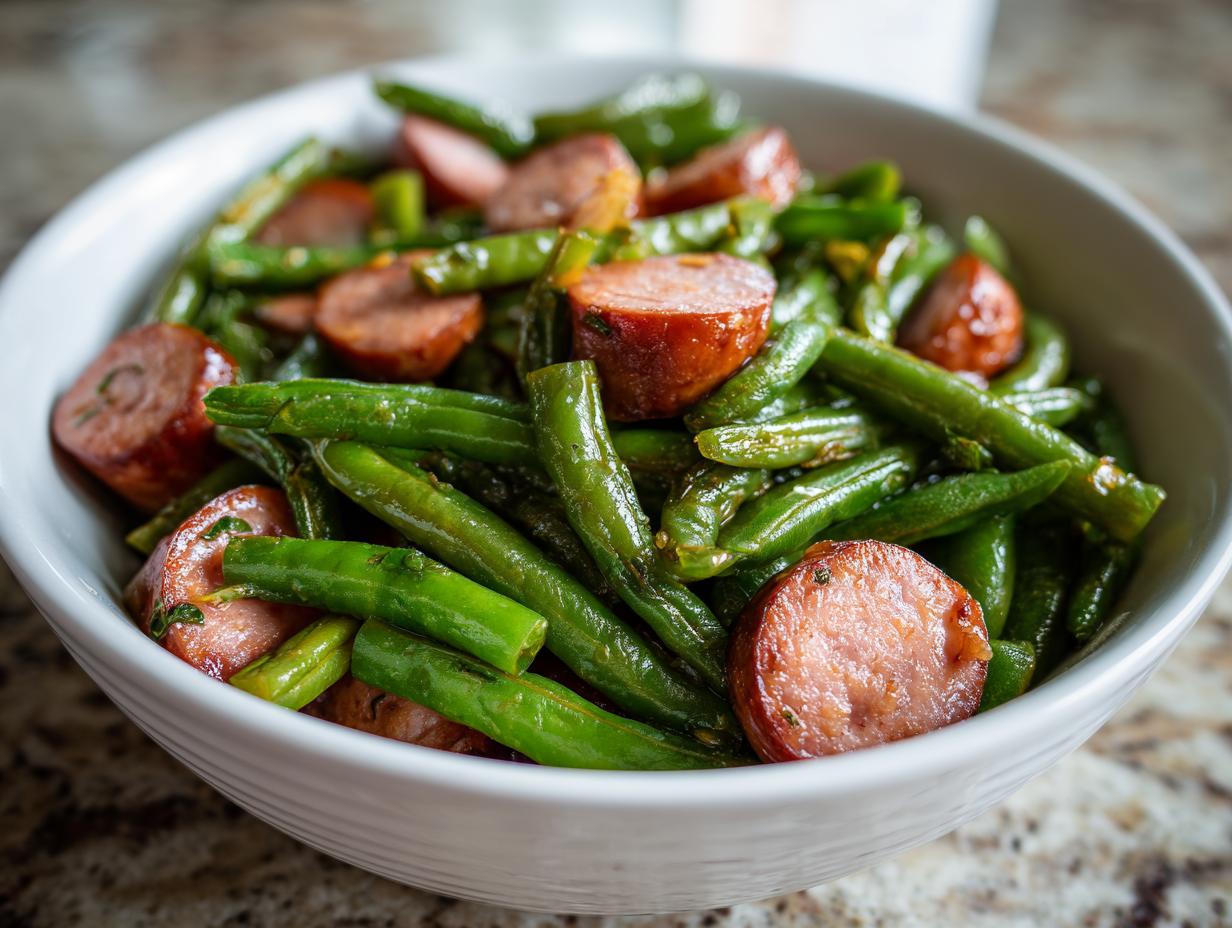Amazing Crockpot Kielbasa & Green Beans 4 Ways