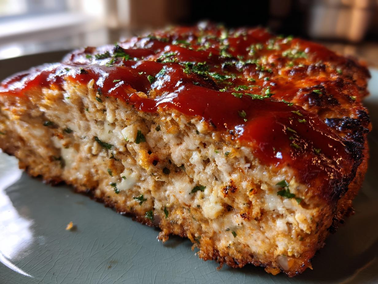 Amazing Garlic Parmesan Chicken Meatloaf: 50 Min