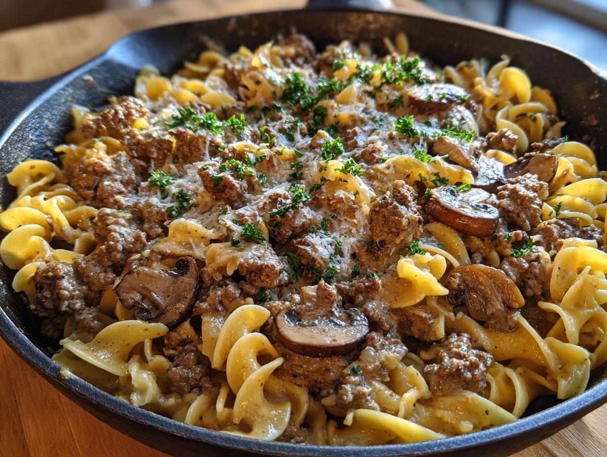 Amazing Ground Beef Recipes for Creamy Stroganoff