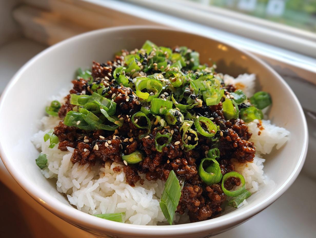 Perfect Korean Ground Beef Bowl in 25 Minutes