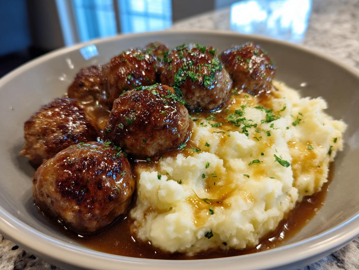 Amazing Salisbury Steak Meatballs 10/10