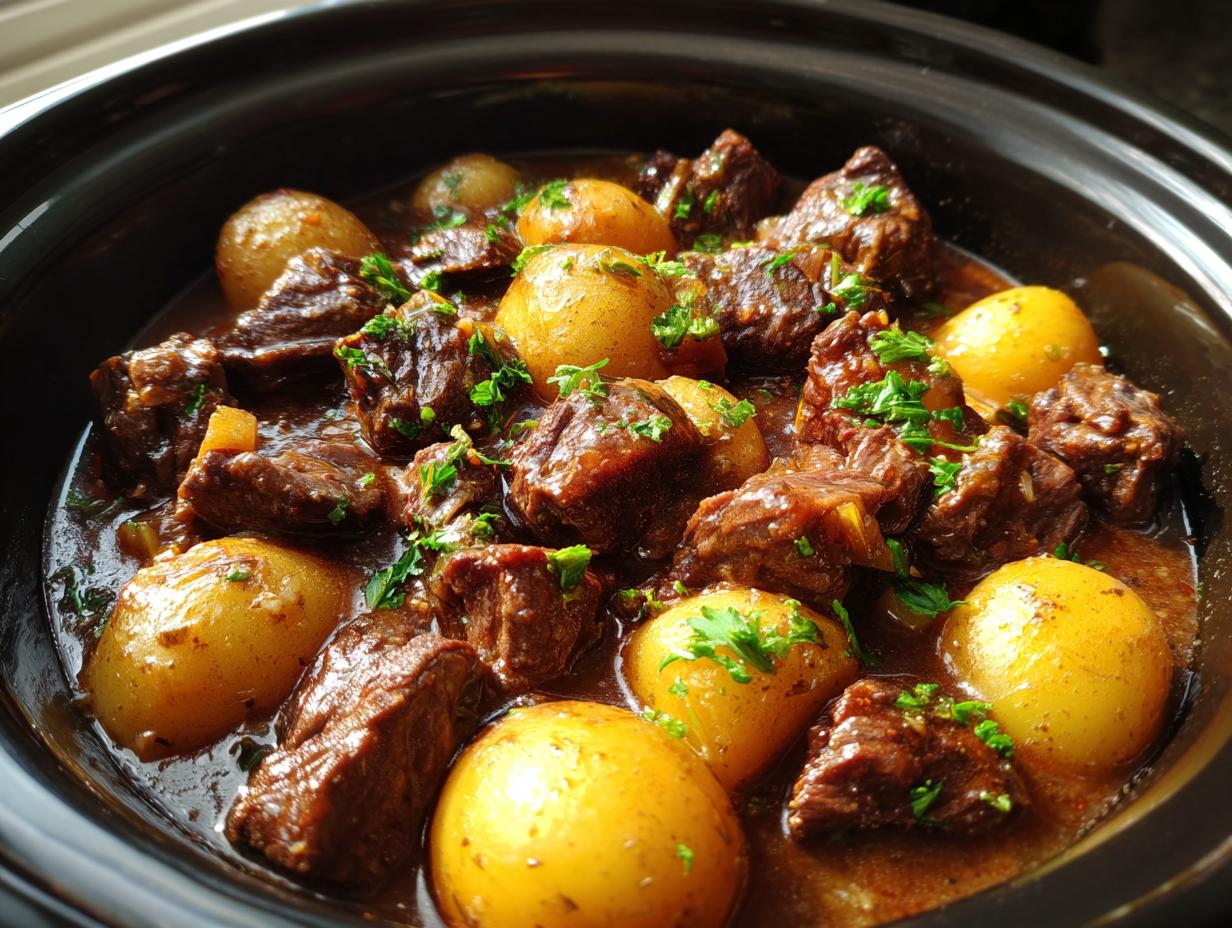 Amazing 4-Hour Slow Cooker Garlic Butter Beef